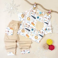 بلوز شلوار پسرانه نوزاد تا کودک لاین کاب