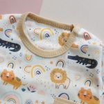 بلوز شلوار نوزادی تا کودک بچگانه پسرانه راحتی لاین کاب کد 138 - Image 2