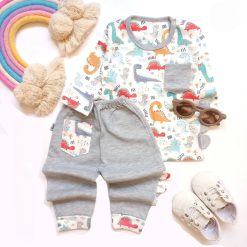 بلوز شلوار پسرانه نوزاد تا کودک تیرکس