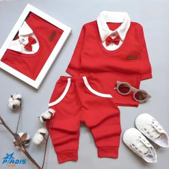 بلوز شلوار پسرانه نوزراد تا کودک مدل مانلی کد 538