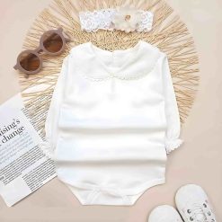 بادی یقه ب ب نوزادی دخترانه