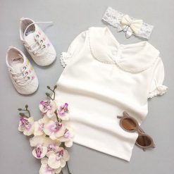 تیشرت نوزادی دخترانه یقه ب ب