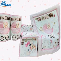 سرویس خواب 5 تکه نوزاد طرح نی نی خرسه کد 1014