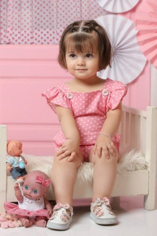 بادی باله دار نوزادی دخترانه صورتی