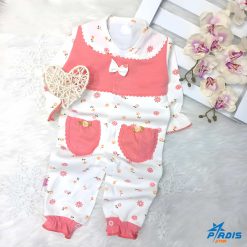 سرهمی نوزادی دخترانه گلبهی کد 430