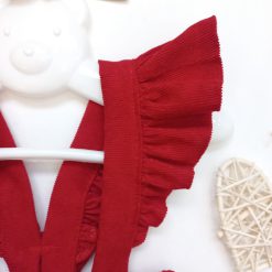 سارافان قرمز مدل ترنم با بلوز کد 422