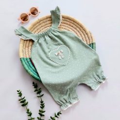 رامپر دخترانه نوزادی مدل پرنسس کد 894