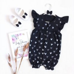 رامپر دخترانه نوزادی مدل ماهک کد 684