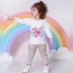 بلوز شلوار نوزاد تا کودک دخترانه طرح خرگوش کد 2035