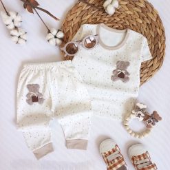 تیشرت شلوارک دخترانه طرح پانی کد 875