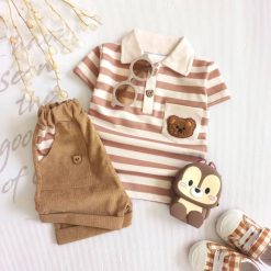 تیشرت شلوارک نوزاد تا کودک پسرانه مدل برونو کد 688