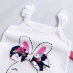 تاپ و شلوارک نوزادی تا کودک بچگانه راحتی دخترانه مدل ربیت کد 683 - Image 2
