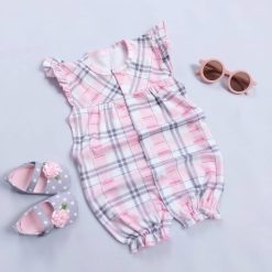 رامپر دخترانه نوزادی مدل صدف کد 785