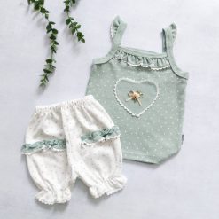 تاپ و شلوارک نوزاد تا کودک دخترانه مدل پرنسس کد 891