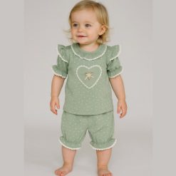 تیشرت شلوارک دخترانه مدل پرنسس کد 943