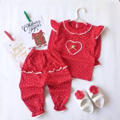 بلوز و شلوار نوزاد تا کودک دخترانه مدل مای هارت کد 842