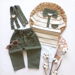 تیشرت شلوار مجلسی نوزاد تا کودک پسرانه مدل رهام کد 662