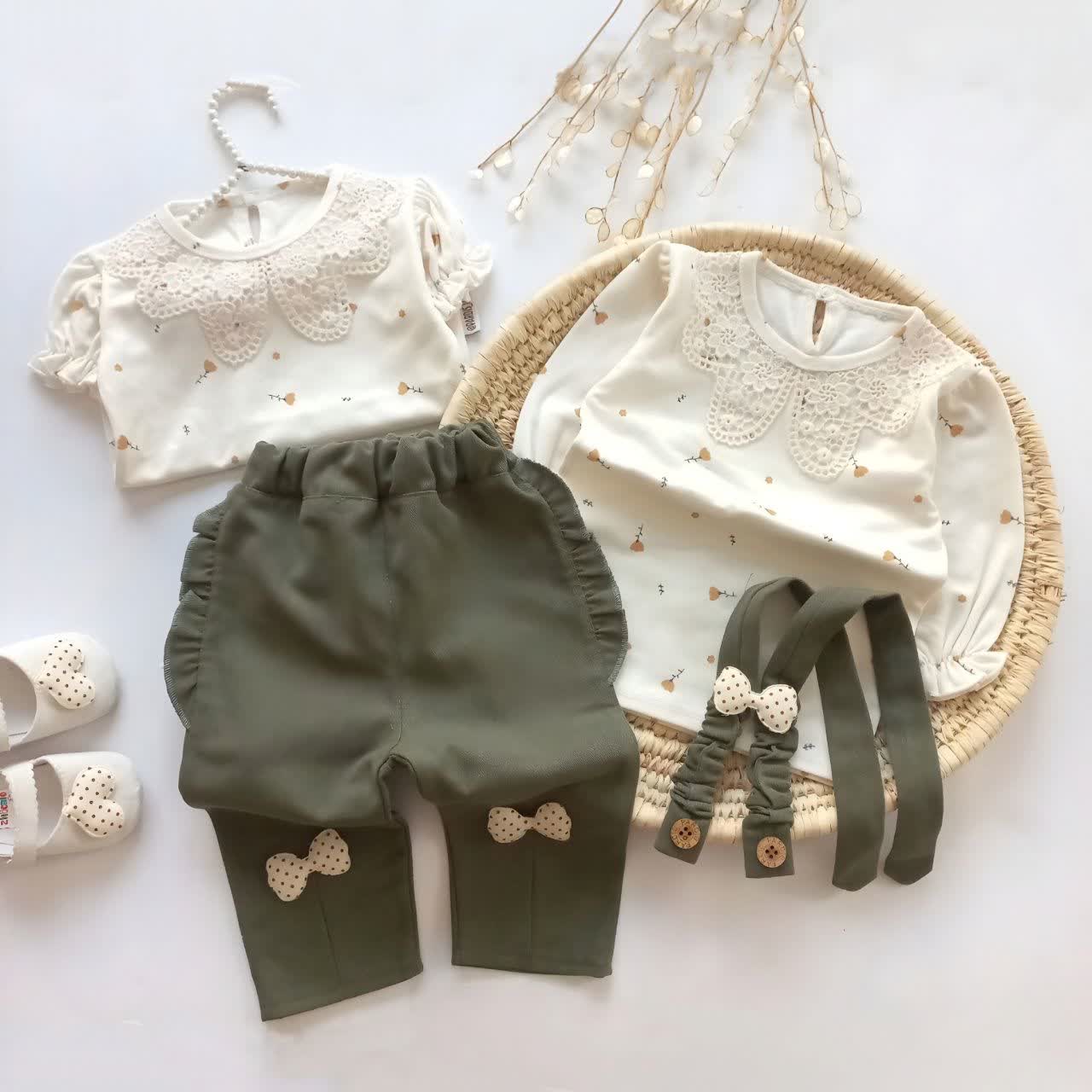 بلوز شلوار مجلسی نوزاد تا کودک دخترانه مدل ملینا کد 915