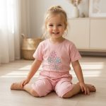 تیشرت شلوارک(شورت) کودک بچگانه دخترانه کد H306 - Image 3