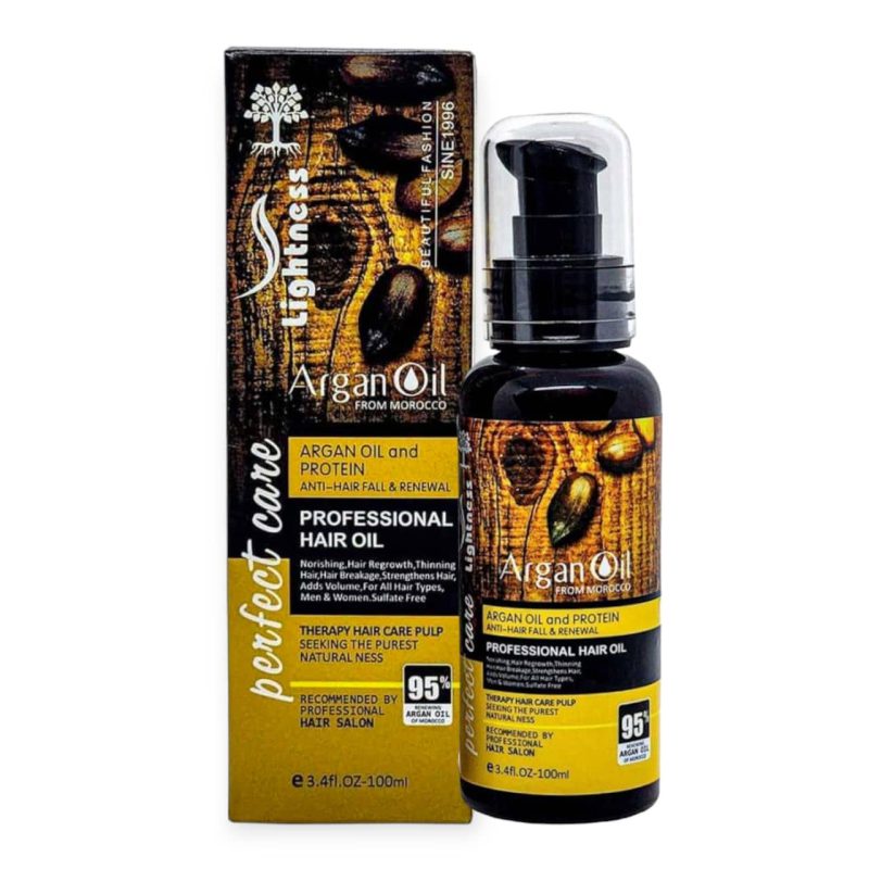 روغن مو آرگان لایتنس 100 میل | سرم مو تقویت کننده Lightness Argan Oil