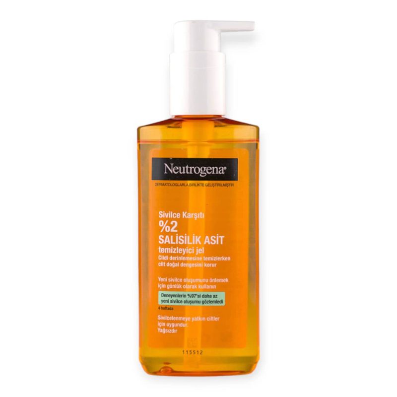 ژل شستشو ضد جوش نوتروژینا 2% سالسیلیک اسید Neutrogena Anti Acne Face Wash | شوینده پوست چرب و مستعد آکنه