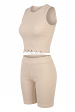 تاپ شلوارک ورزشی کبریتی درجه یک ویولت کد 385 - Image 2