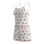 تاپ شلوارک کبریتی طرحدار Hello kitty ویولت کد 4442 - Image 2