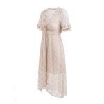 ربدوشامبر بلند جلو بسته Gucci کرم ویولت کد 9090 - Image 3