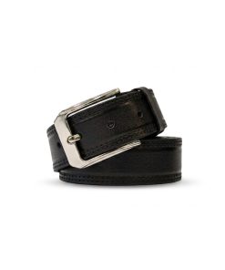 کمربند تک لایه مردانه مدل MF سگک میخی چرم طبیعی کد CH8028