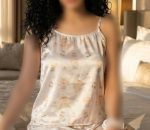 تاپ شلوارک ساتن طرحدار bear ویولت کد 1005 - Image 6