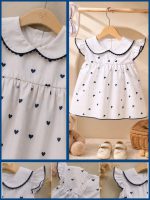 پیراهن نوزادی تا کودک بچگانه دخترانه دلان راحتی کد 162 - Image 3
