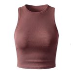 تاپ کراپ زنانه کبریتی کالباسی ویولت کد 4443