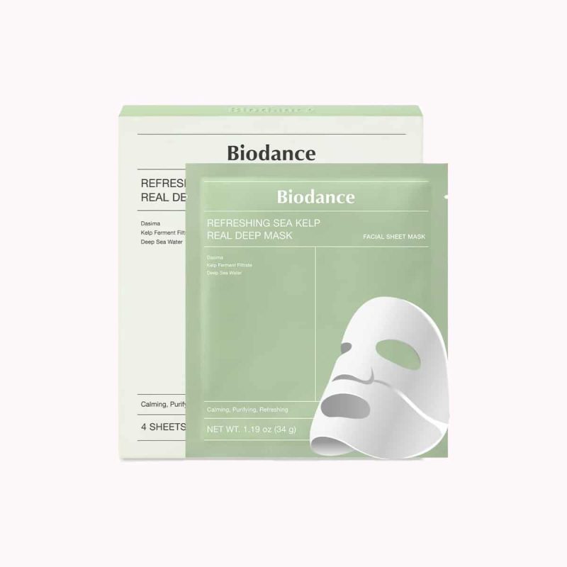 ماسک ورقه ای ضد جوش و کنترل چربی بایودنس با جلبک دریایی Biodance