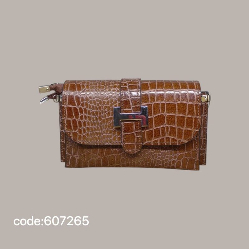 کیف زنانه چرم طبیعی مجلسی مدل ABD.Laleh کد 607265