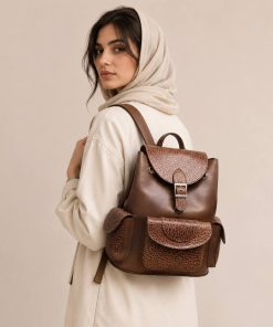 کوله پشتی مدل Q.Matin چرم طبیعی کد CH8033