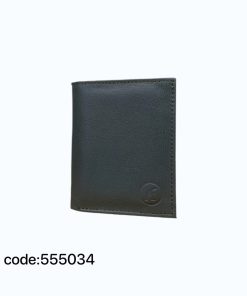 کیف پول دکمه ای چرم طبیعی مدل سه لت G109 کد 555034