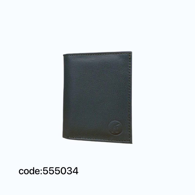 کیف پول دکمه ای چرم طبیعی مدل سه لت G109 کد 555034