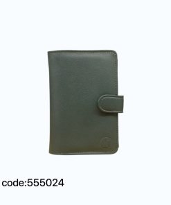 کیف پول دکمه ای چرم طبیعی مدل W512 کد 555024