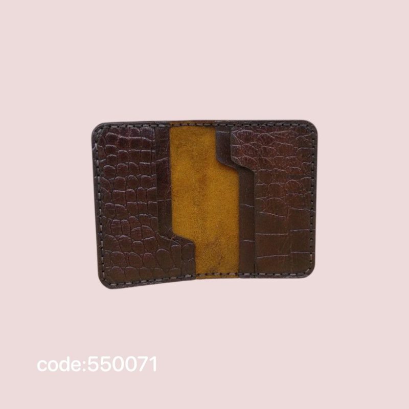 جاکارتی ساده چرم طبیعی مدل صدف کد 550071