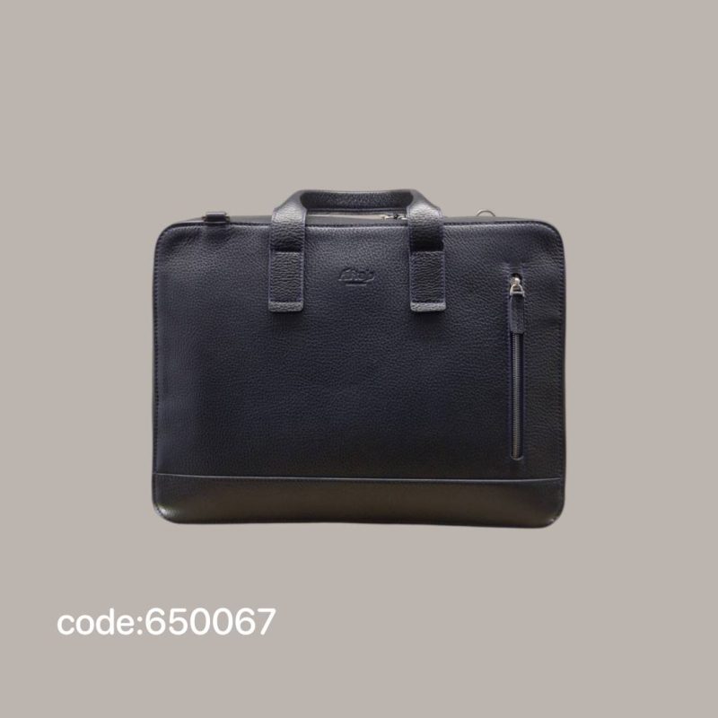 کیف اداری دوزیپ چرم طبیعی کد CH8032