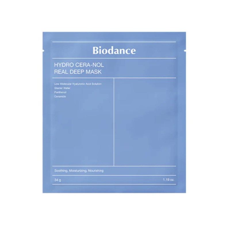 ماسک هیدروژلی آبرسان بایودنس Hydro Cera-nol | BIODANCE Hyaluronic Acid Hydrating Face Sheet Mask