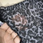 شورت زنانه توری گره‌ای طرح پلنگی خاکستری ویولت کد ۱۰۰۲ - تصویر 2
