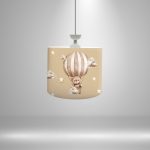 ست اتاق نوزاد کودک تا نوجوان طرح بالن کد SH7022 (فرش کودک، پرده اتاق کودک، کالای خواب کودک، لوستر، سبد بازی ، آباژور) - تصویر 8