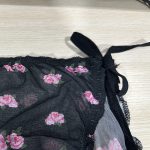 شورت زنانه توری گره‌ای طرح مشکی گلدار ویولت کد ۱۰۰۲ - تصویر 3