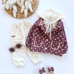سویشرت شلوار نوزادی تا کودک بچگانه دخترانه مدل داتی کد 2156 - تصویر 3