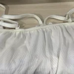 بادی زنانه شیری فنردار هارنس دار دانتل ویولت کد 6096 - تصویر 5